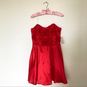 Red formal dress